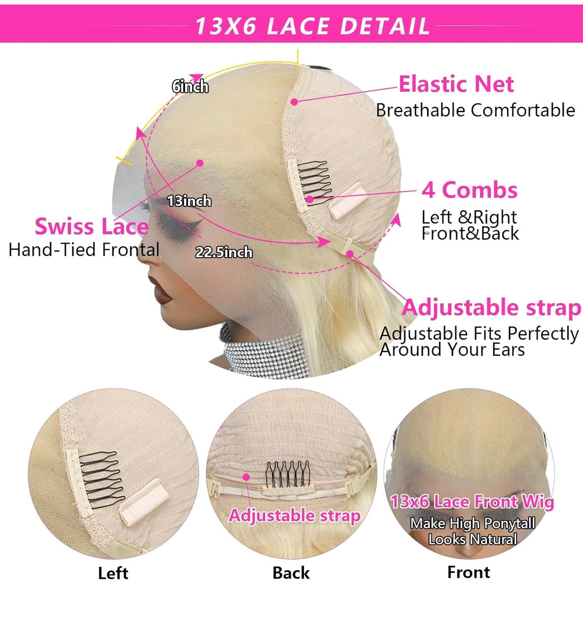 613 13x6 Lace Front Wig Human Hair