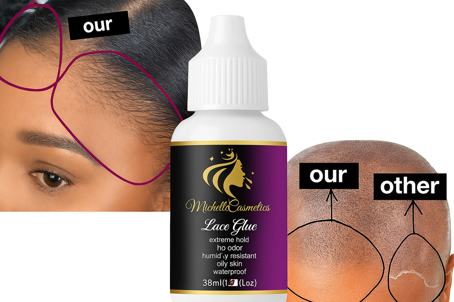 MichelleCosmetics Extreme Hold Lace Glue 38ml – Waterproof & Sweat Resistant