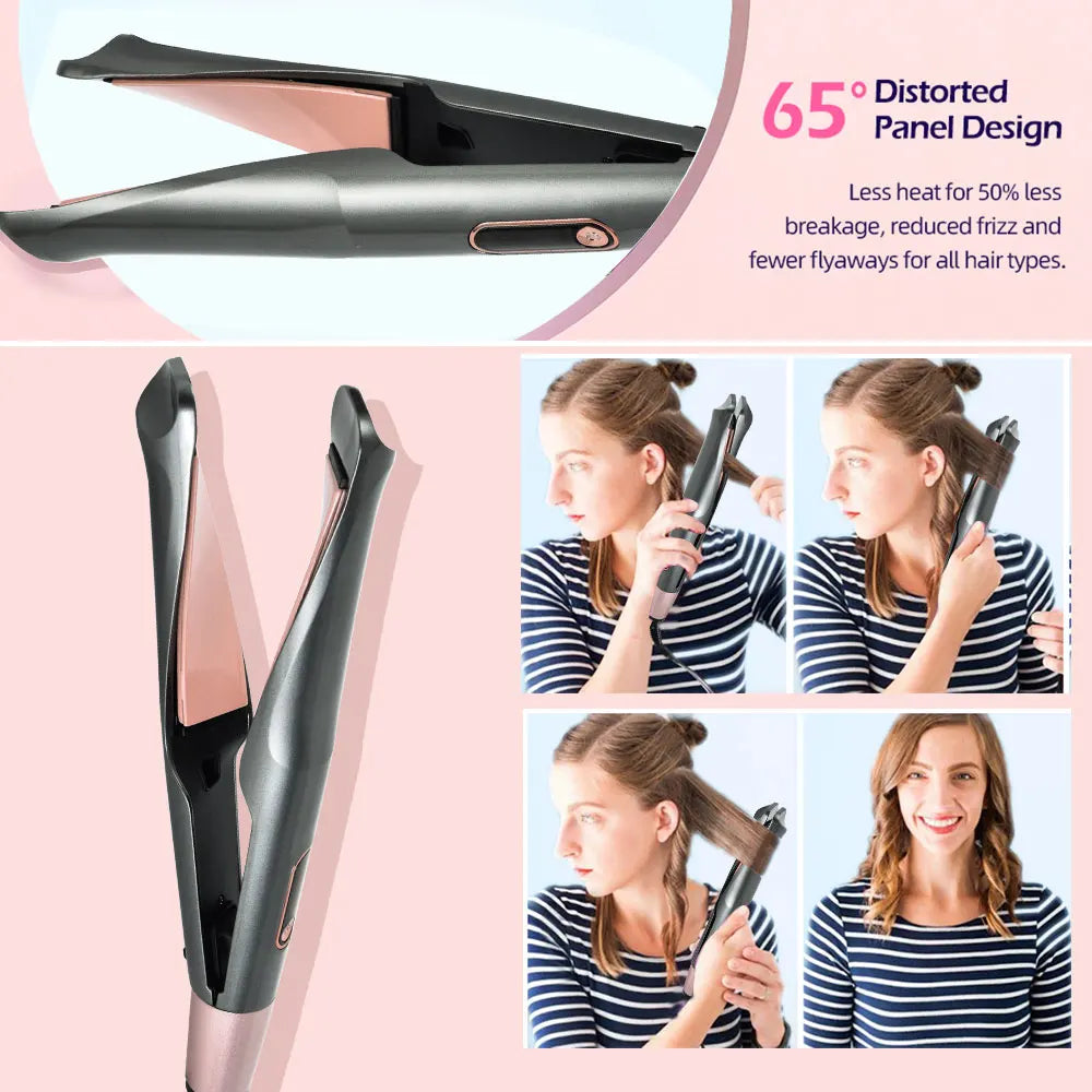Hair Curling Wand 3/4 Inch Tapered Curling Iron Professional Ceramic Hair Curler Wand Fast Heating Hair Curlers for All Hair